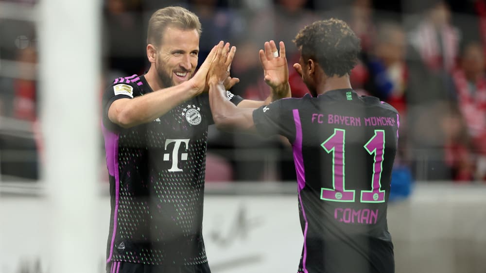 Harry Kane (li.) und Kingsley Coman