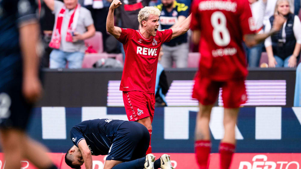 Emotionale Explosion: Kölns Luca Waldschmidt bejubelt seinen entscheidenden Treffer zum 2:1 gegen Bochum.