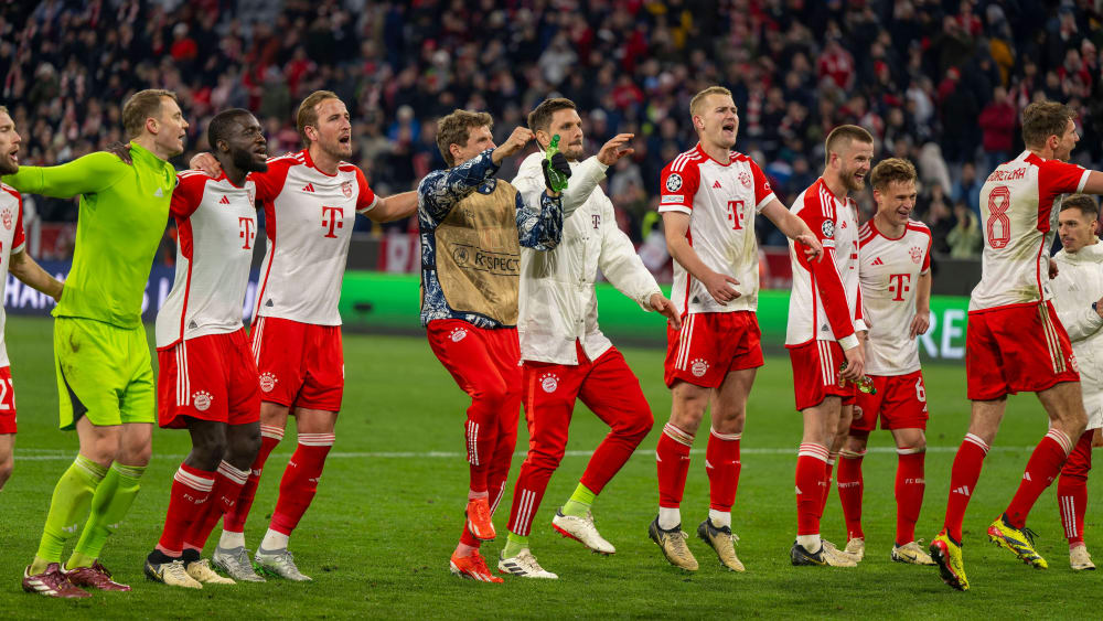 Wenn die Bayern feiern: Der FCB steht im Halbfinale der Champions League.