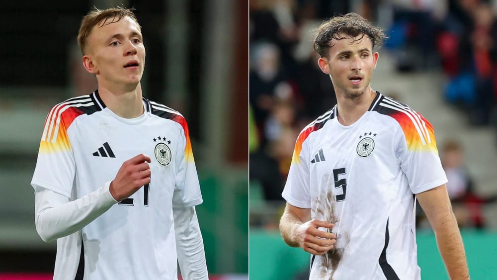 Haben die U-21-Nationalmannschaft krankheitsbedingt verlassen: Maximilian Beier (li.) und Max Rosenfelder.