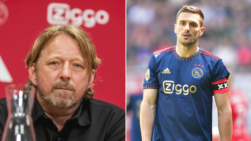 Kämpfen sie bald nicht mehr gemeinsam für Erfolge mit Ajax? Sven Mislintat (li.) und Dusan Tadic.