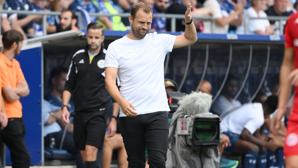 Er war mit dem Mainzer Auftritt nicht vollends zufrieden: FSV-Coach Bo Svensson.