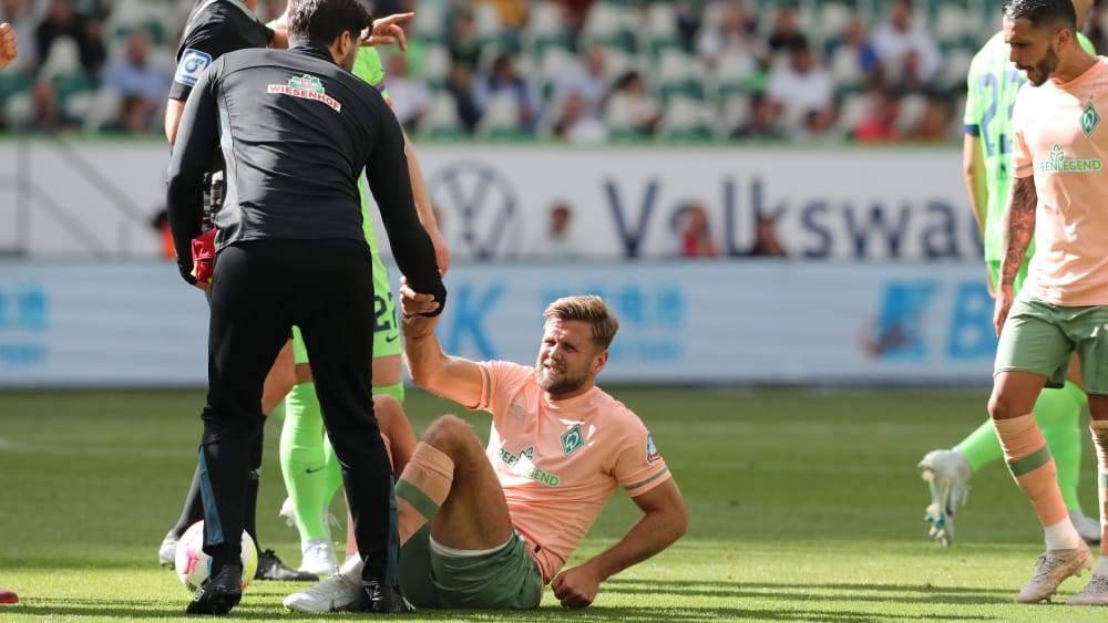 Schmerzen am Oberschenkel: Niclas Füllkrug verletzte sich in Wolfsburg.
