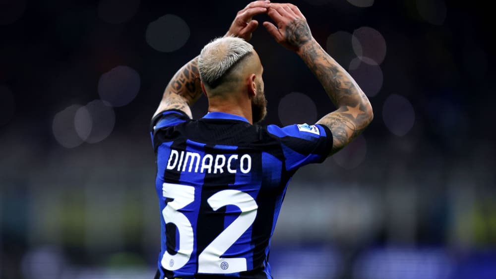 Traf traumhaft zum 1:0 für Inter: Federico Dimarco.