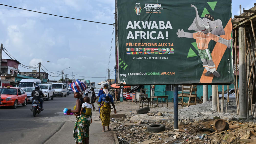 Besser, aber nicht gut: Straßen in Abidjan während des Afrika-Cups.