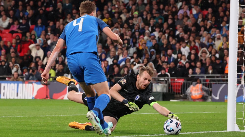 Lukas Hradecky ist am Samstag zum 100. Mal für Finnlands Nationalmannschaft im Einsatz.