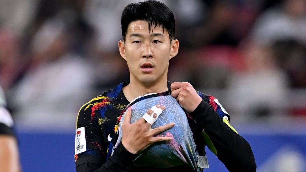Fingerverletzung mit pikanter Vorgeschichte: Heung-Min Son beim Halbfinale des Asien-Cups.