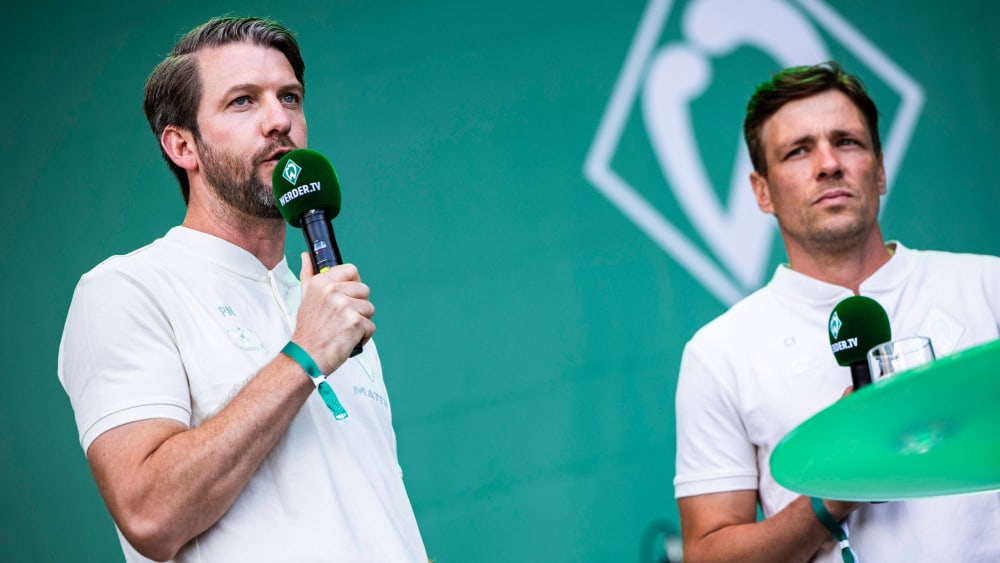 Leiter Profifußball Peter Niemeyer und Sportchef Clemens Fritz.