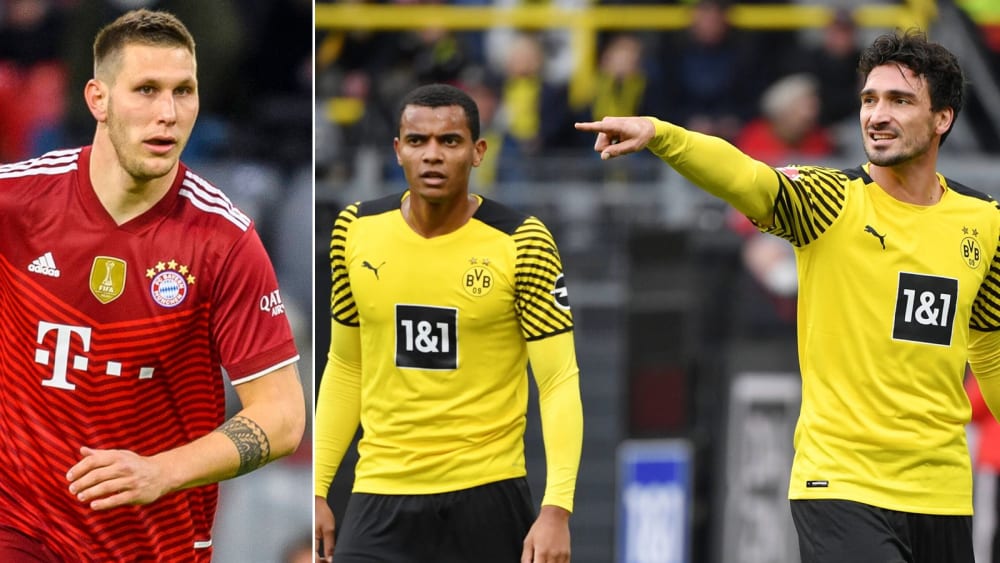 Bald trägt auch Niklas Süle das schwarz-gelbe Trikot des BVB - dort machen derzeit Manuel Akanji und Mats Hummels (v.li.) in der Abwehr die Ansagen.