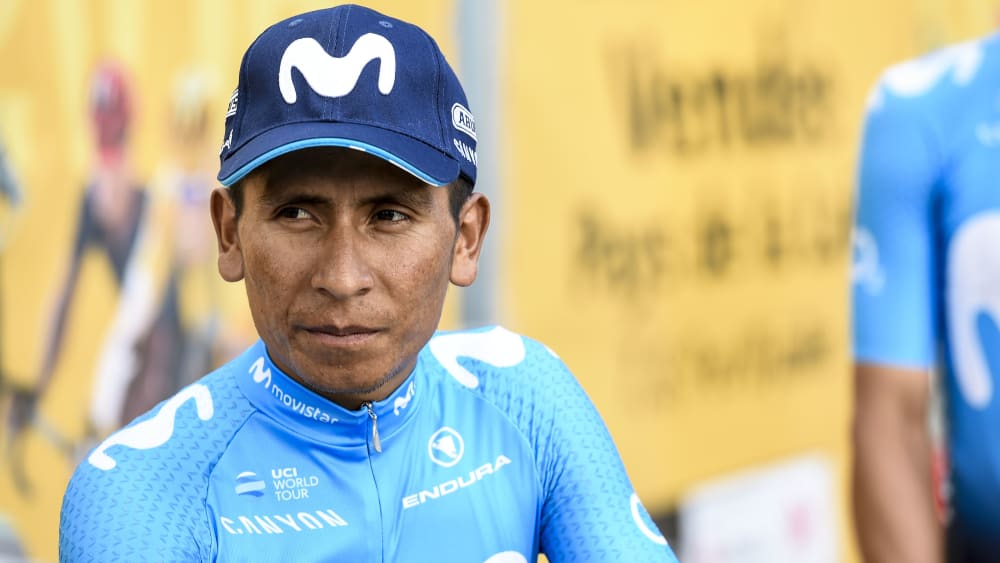 Kennt den blauen Dress bereits: Nairo Quintana fuhr schon zwischen 2012 und 2019 für das Team Movistar (Bild von 2018).