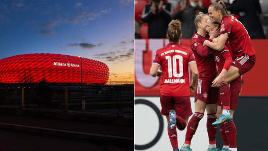 In der Champions League ist es soweit: Die Bayern-Frauen spielen in der Allianz-Arena.