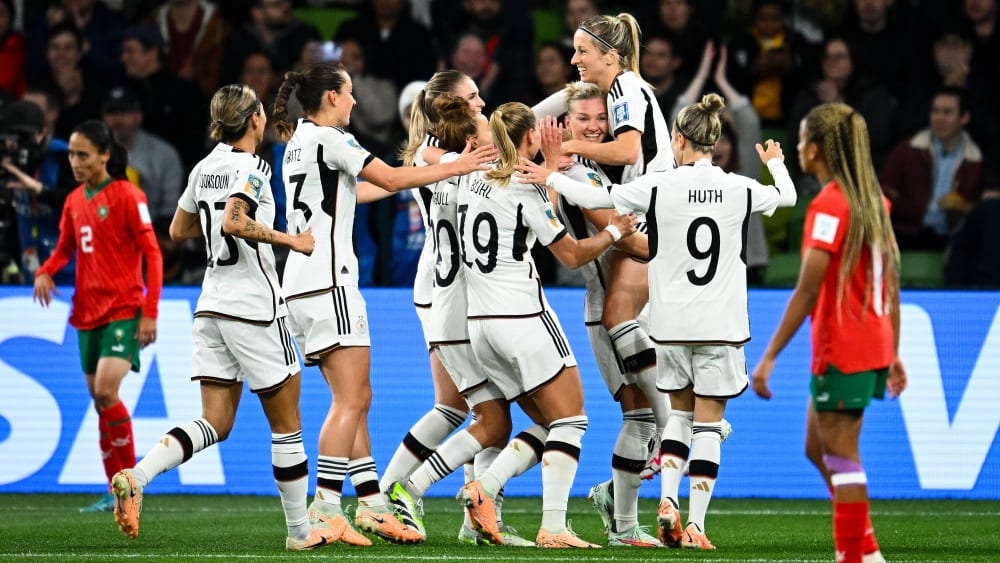 Grandiose Leistung zum WM-Auftakt: Die deutsche Frauen-Nationalmannschaft startete mit einem 6:0 gegen Marokko in das Turnier.