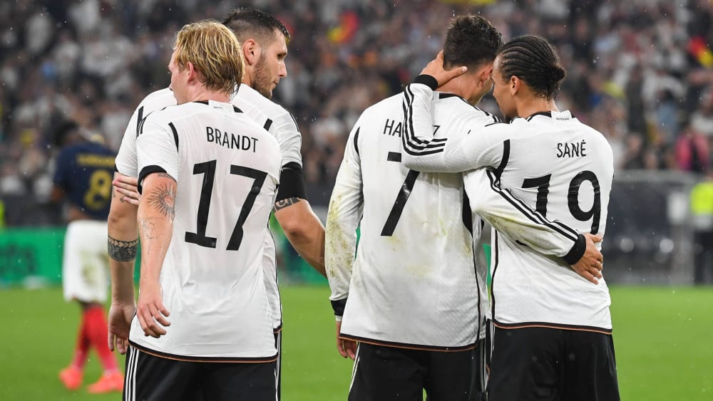 Jubel über das 2:0: Deutschland überzeugte gegen Frankreich.