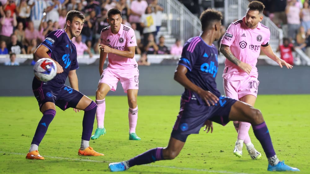 Nächster Treffer: Lionel Messi (re.) stand auch im Viertelfinale des Leagues Cup auf der Torschützenliste.