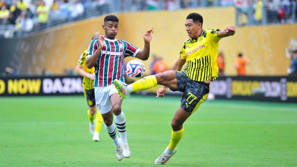 Der BVB (re. Jude Bellingham) könnte die Klub-WM-Gruppenphase punktgleich mit Fluminense abschließen.