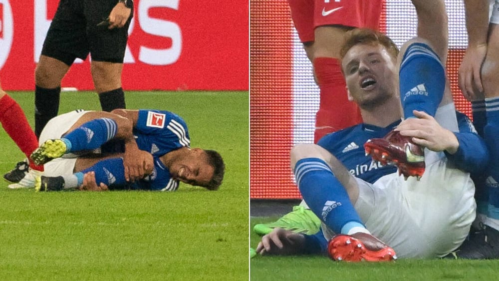 Schalkes Rodrigo Zalazar und Sepp van den Berg verletzten sich im Duell beim FC Augsburg.