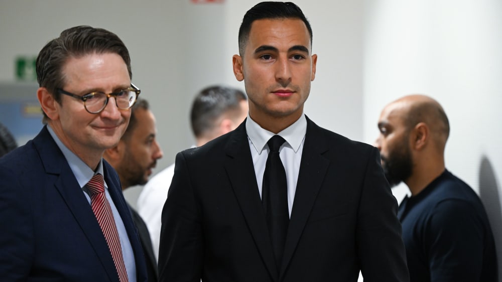 Nächster Termin im September: Anwar El Ghazi mit Anwalt Alexander Bergweiler.