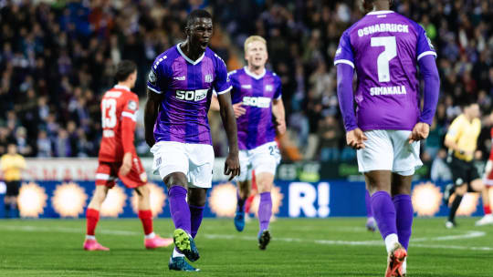Maxwell Gyamfi bejubelt den einzigen Treffer des Abends.