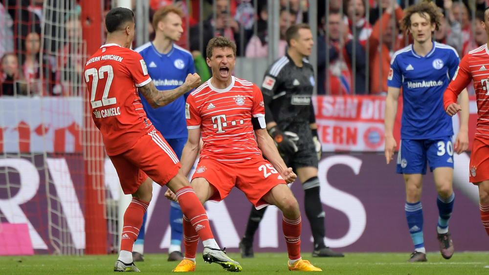Thomas Müller traf zur Führung gegen Schalke 04.