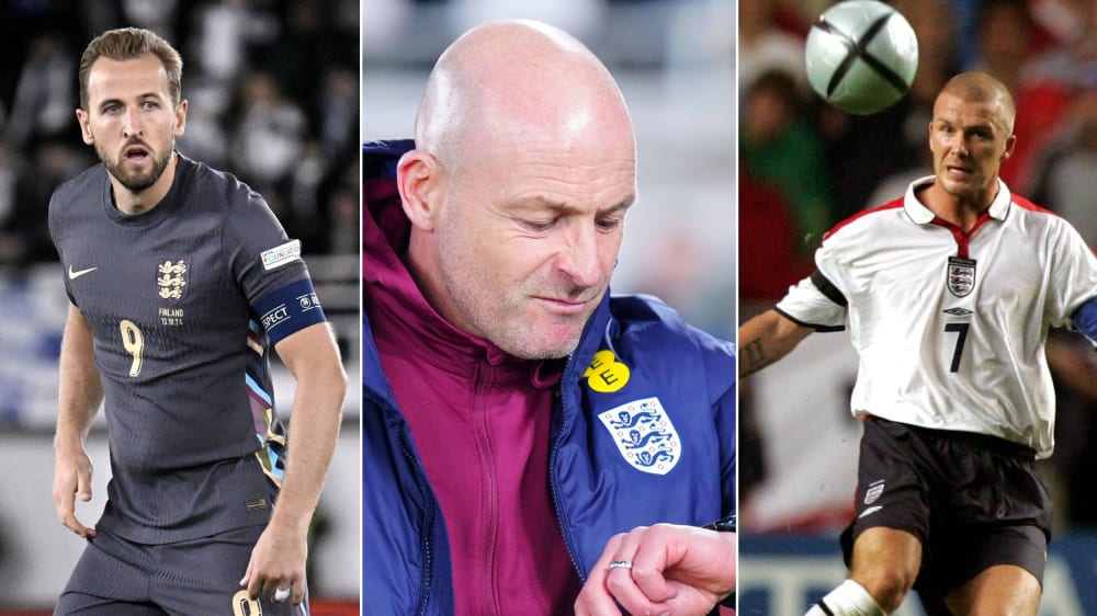 Harry Kane, Lee Carsley und David Beckham - alle drei im Fokus des Insel-Blicks.