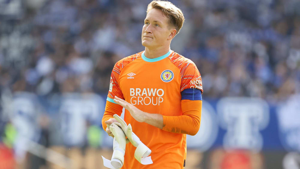 BTSV-Keeper Ron-Thorben Hoffmann ärgerte sich über die zweite Hälfte in Darmstadt.