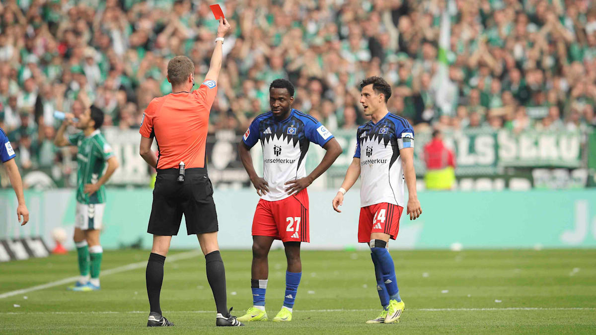 Der HSV hat mehr Platzverweise als Siege