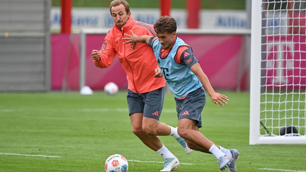 Im Training darf sich Tom Bischof nun mit Harry Kane und Co. messen