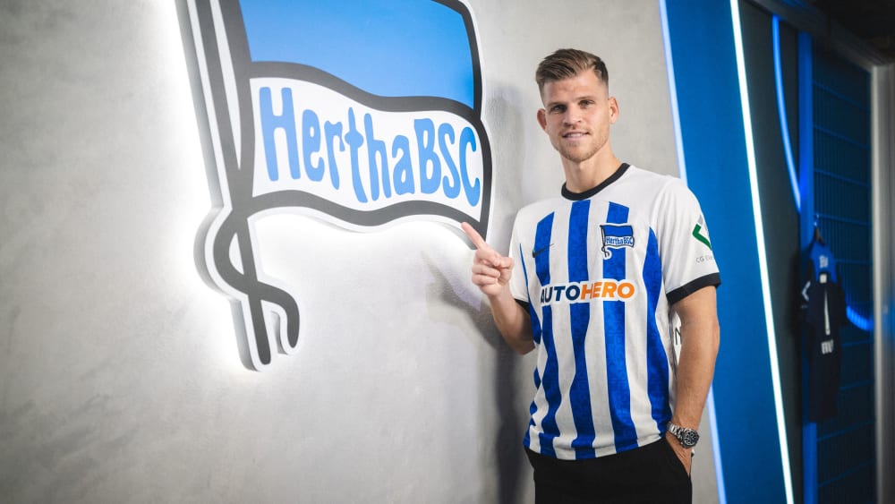 Neue Heimat: Florian Niederlechner hat bis 2025 bei Hertha BSC unterschrieben.