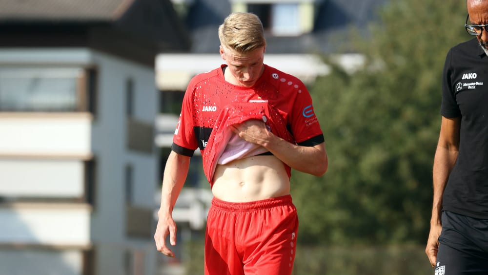 Unglücksrabe im Test gegen Bielefeld: Stuttgarts Neuzugang Chris Führich.