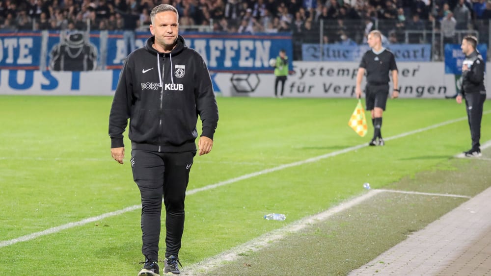"Wir sind auf einem guten Weg": Evangelos Sbonias hat als Trainer der SG Sonnenhof Großaspach verlängert.