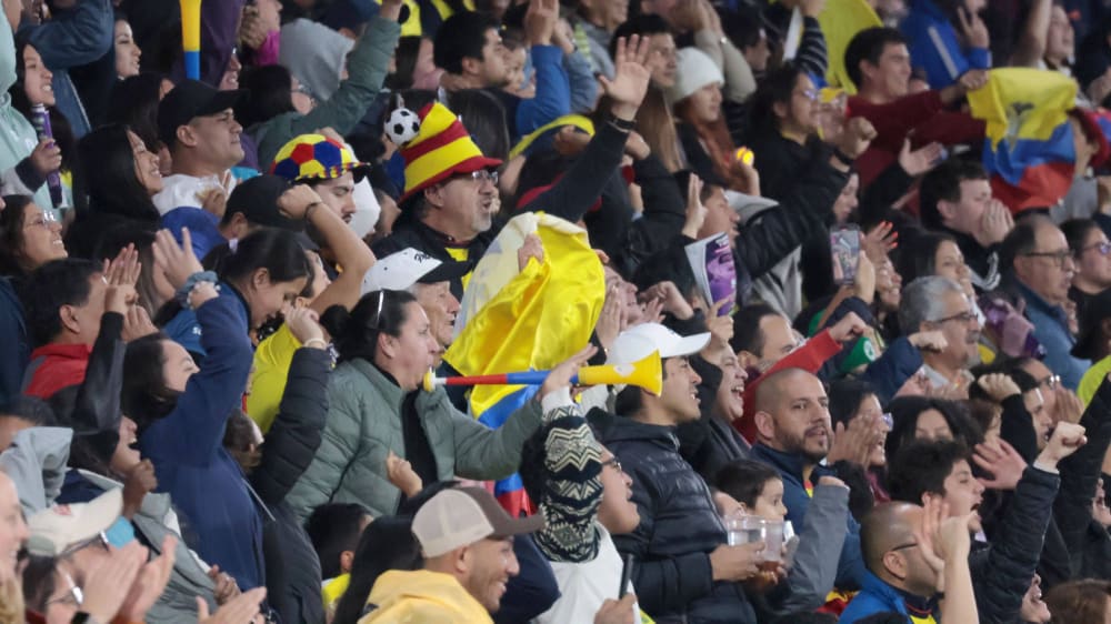 The Ecuadorian fans.