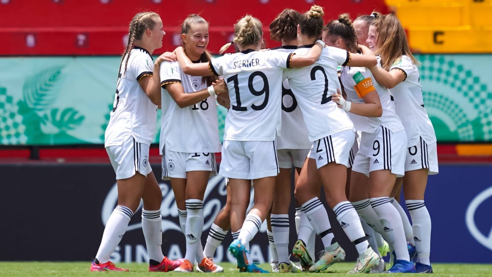 Da war noch alles gut: Die deutsche U-20-Nationalelf bejubelt bei der WM 2022 in Costa Rica die Führung gegen Neuseeland - am Ende stand das Vorrundenaus.