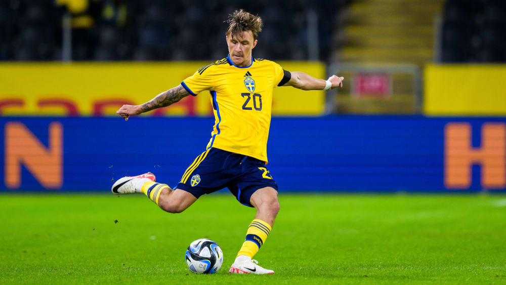 46 Mal lief Kristoffer Olsson bisher für die schwedische Nationalmannschaft auf.