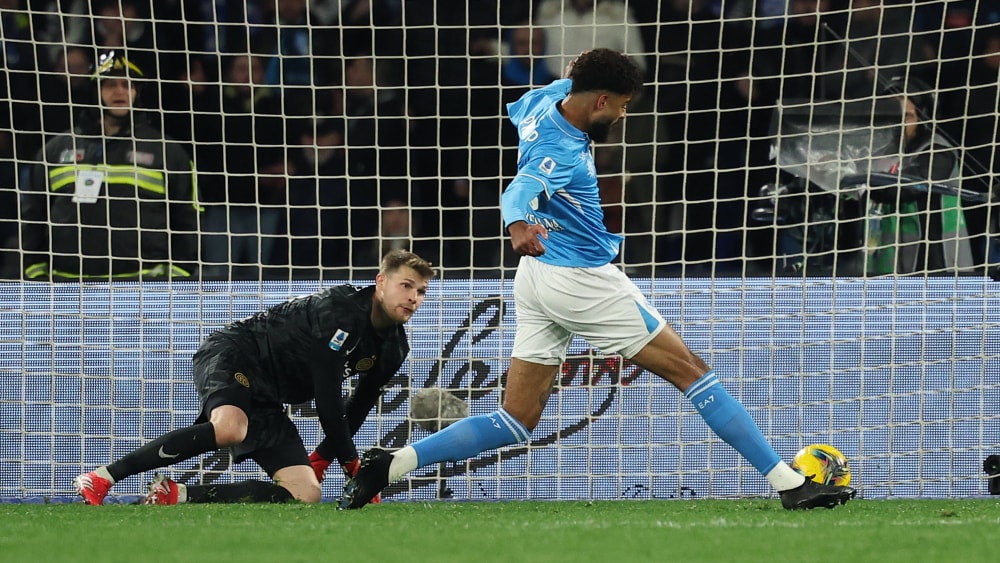 Spät getroffen: Der eingewechselte Philip Billing bescherte Napoli noch das Unentschieden gegen Inter.