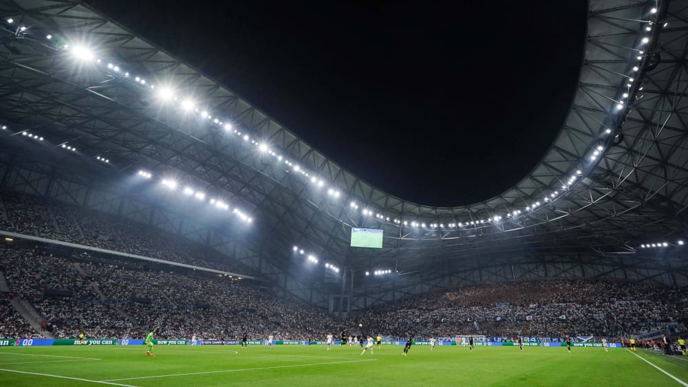 Das Stade Velodrome: Schauplatz des Champions-League-Duells zwischen Marseille und Frankfurt - und leider auch Schauplatz von Ausschreitungen.