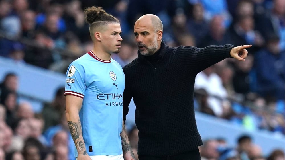 Wurden bislang nicht wirklich warm miteinander: Kalvin Phillips (li.) und Pep Guardiola.