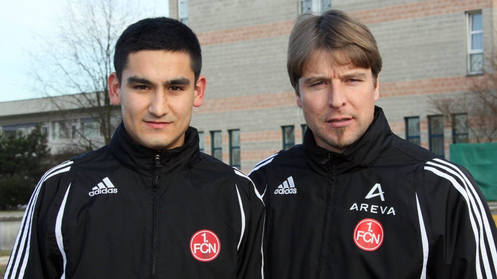 Einst gemeinsam beim 1. FC Nürnberg: Ilkay Gündogan (li.) und Michael Oenning, hier eine Aufnahme aus dem Februar 2009.
