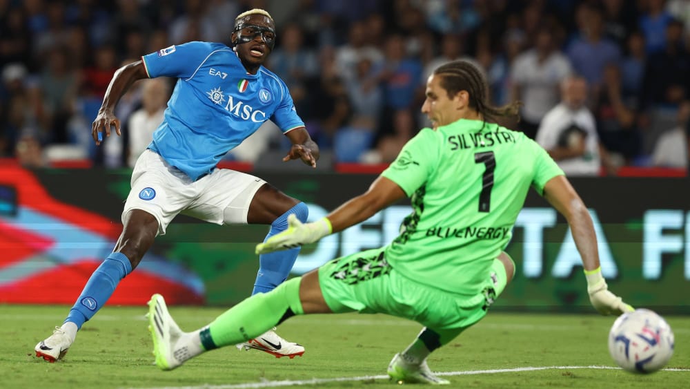 Mini-Flaute beendet: Napolis Victor Osimhen traf gegen Udinese zum zwischenzeitlichen 2:0.