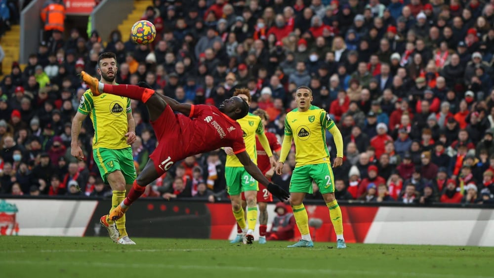 Die spektakuläre Wende: Sadio Mané gleicht für Liverpool aus.