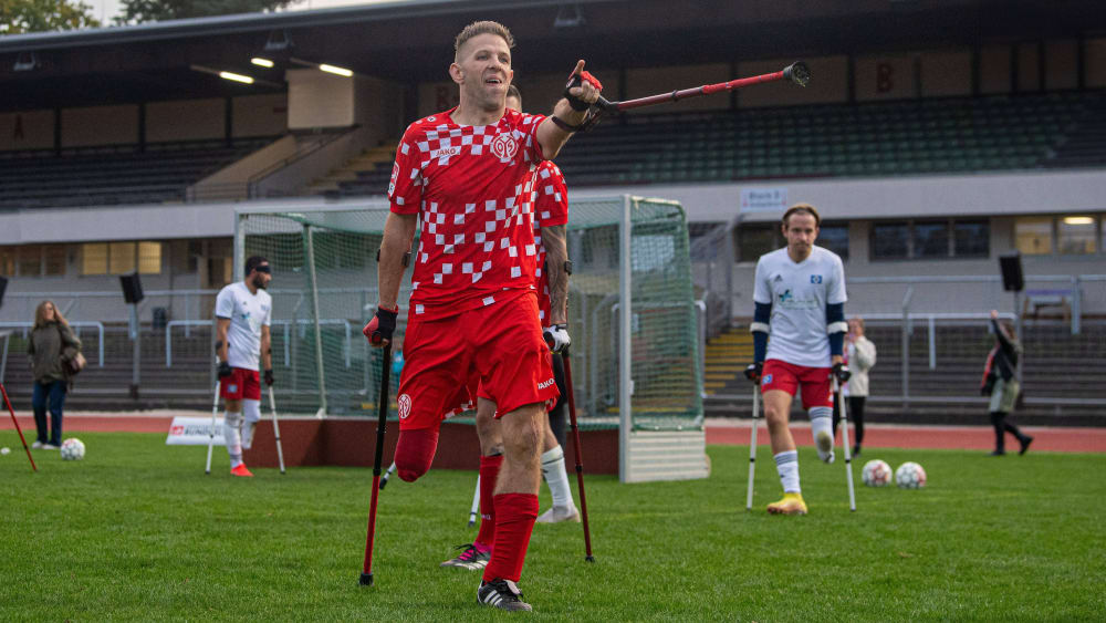 Christian Heintz, Spieler von Mainz 05 und Geschäftsführer der Amputierten-Fußball-Bundesliga.