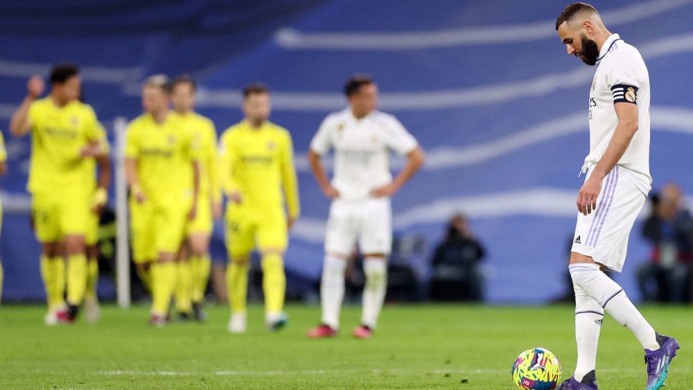 Enttäuscht: Karim Benzema unterlag mit Real am Samstag Villarreal.