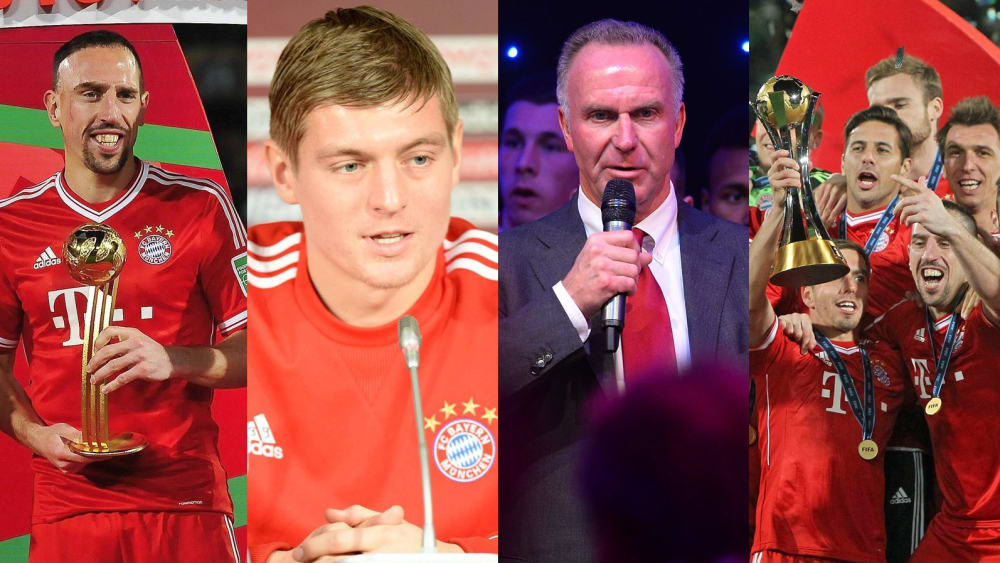Franck Ribery mit dem "Trostpreis", Toni Kroos auf einer PK, Karl-Heinz Rummenigge bei der Bankettrede - und jubelnde Bayern in Marrakesch.
