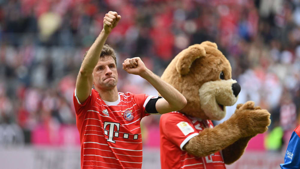 Jubelte auf dem Platz und nach dem Spiel: Bayerns Thomas Müller.
