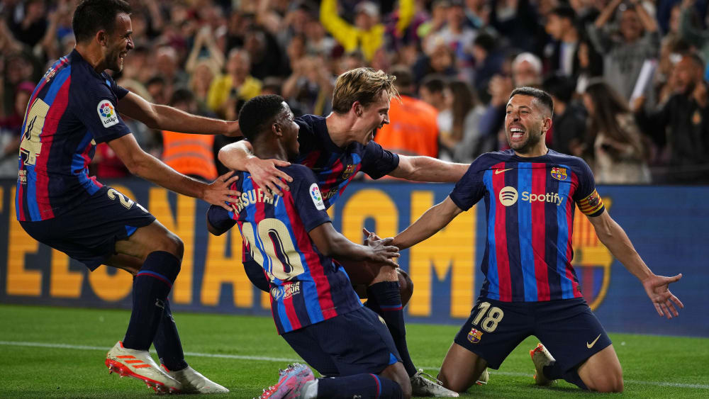 Barcelonas Matchwinner: Jordi Alba (re.).