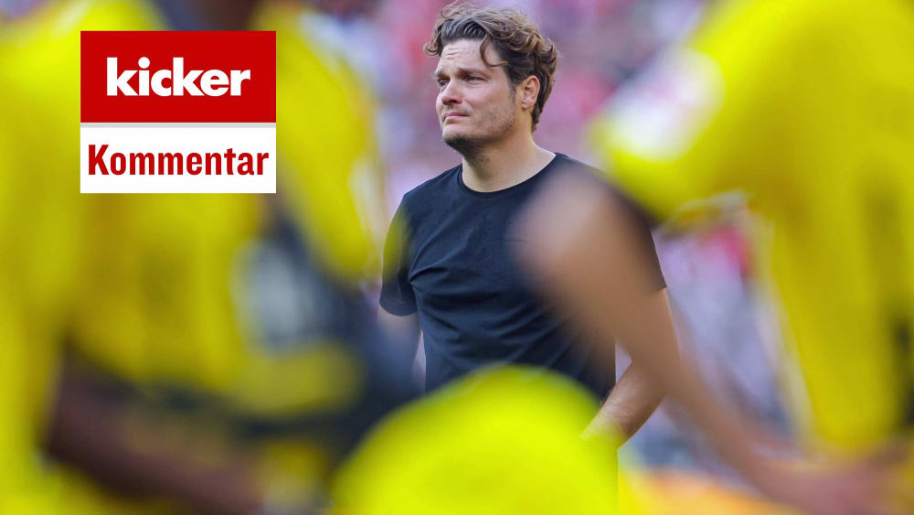 Am Ende war nur Leere: Dortmunds Trainer Edin Terzic.