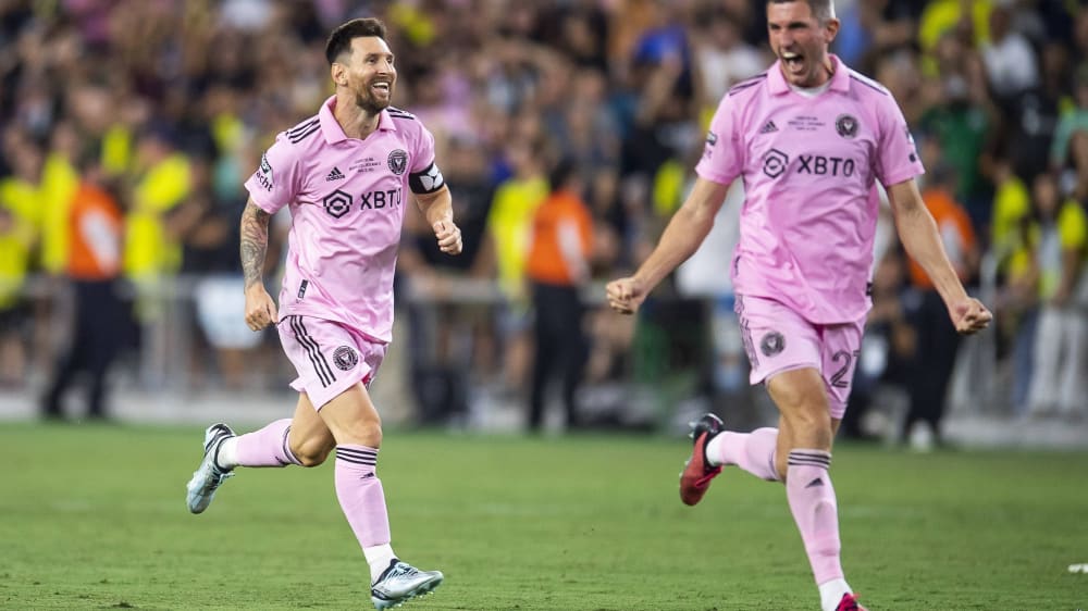 Bejubelt den Sieg im Leagues Cup mit Inter Miami: Lionel Messi.