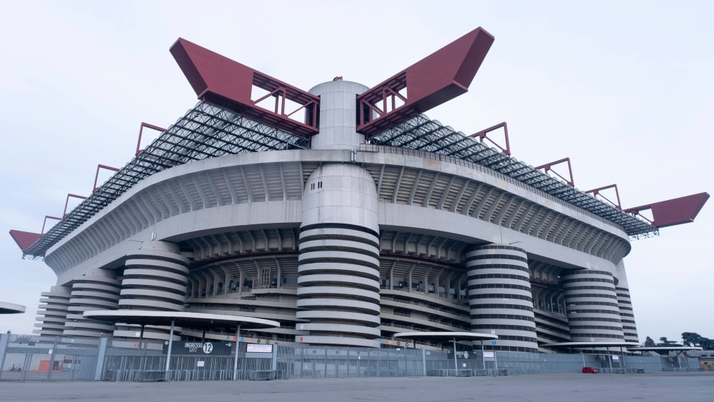 Einer der berühmtesten Fußballtempel der Welt: Das Giuseppe-Meazza-Stadion in Mailand.