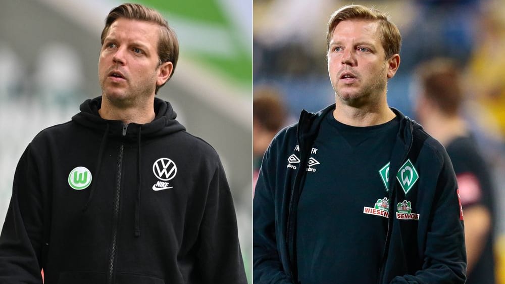 Florian Kohfeldt als Wolfsburger und Bremer Coach