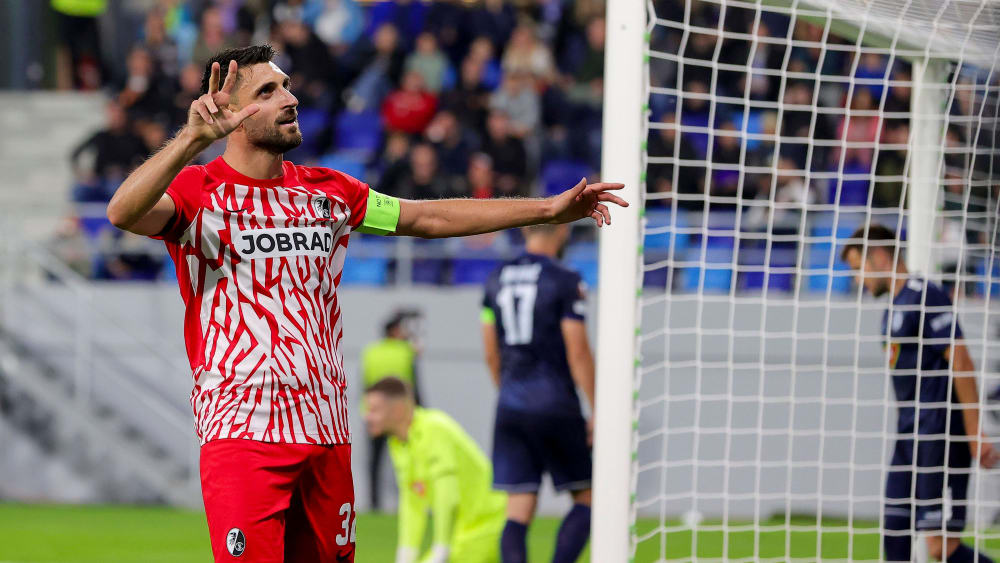 Dreimal hat Vincenzo Grifo in der Europa League gegen Backa Topola getroffen.