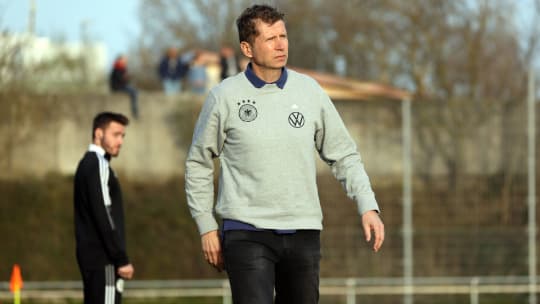 Guido Streichsbier hat mit der U 19 des DFB ein klares Ziel.